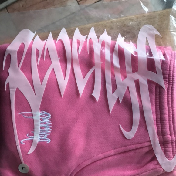 Revenge Pink Large Heavy weight Sweat Pants NWT - Picture 7 of 17